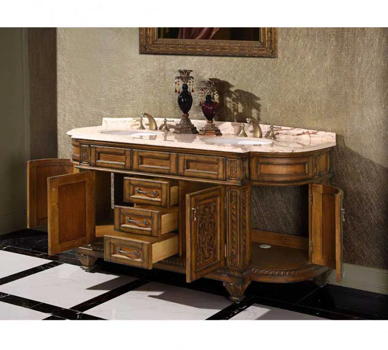 InFurniture 70" Solid Wood Sink Vanity With No Faucet WB-2871L