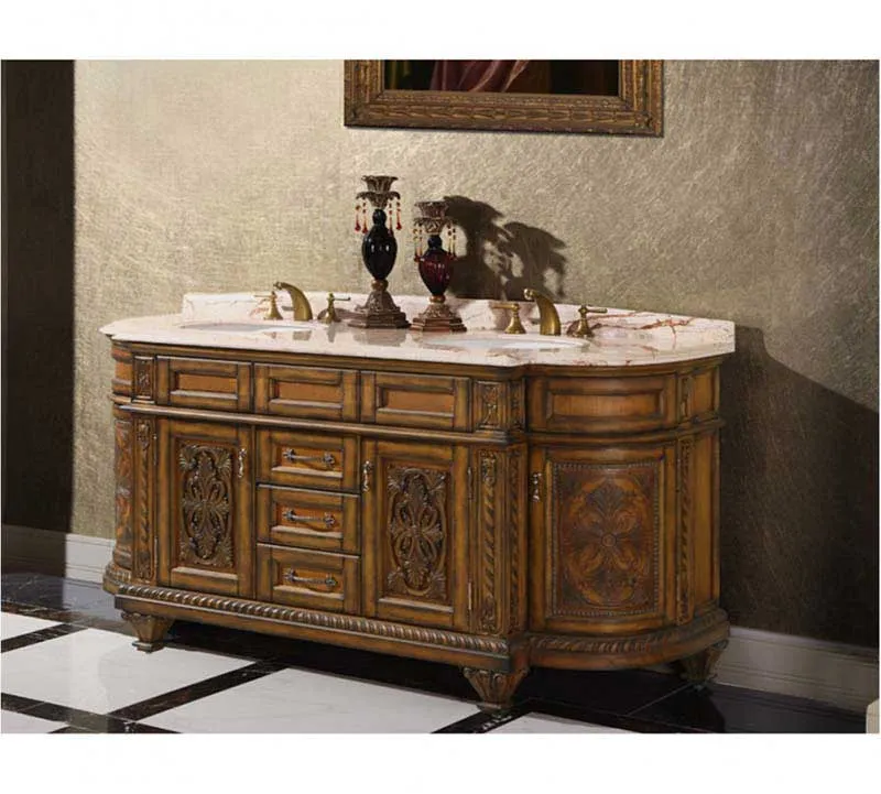 InFurniture 70" Solid Wood Sink Vanity With No Faucet WB-2871L