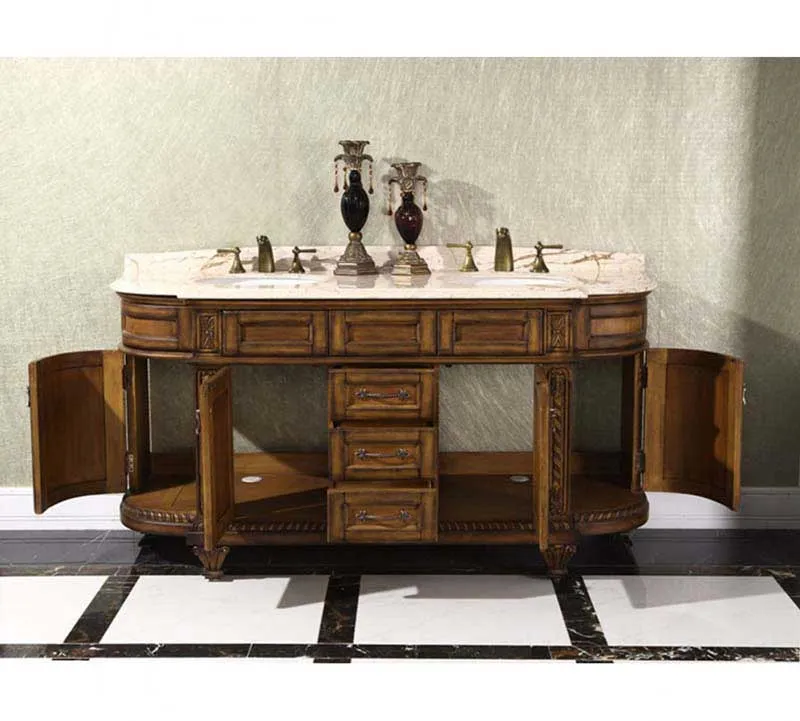 InFurniture 70" Solid Wood Sink Vanity With No Faucet WB-2871L