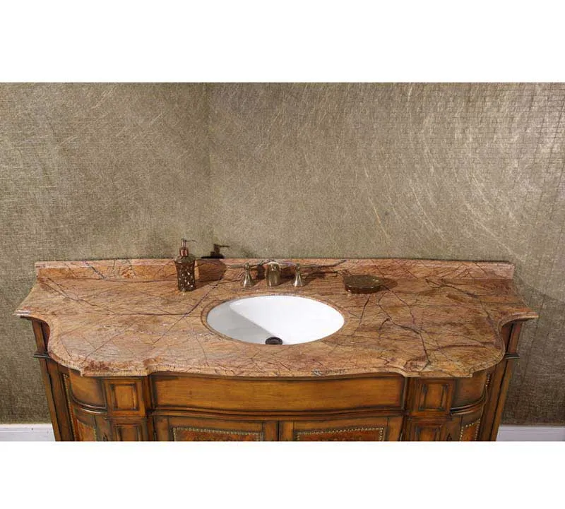 InFurniture 72" Solid Wood Sink Vanity With No Faucet WB-2772L