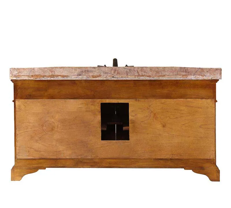 InFurniture 72" Solid Wood Sink Vanity With No Faucet WB-2772L