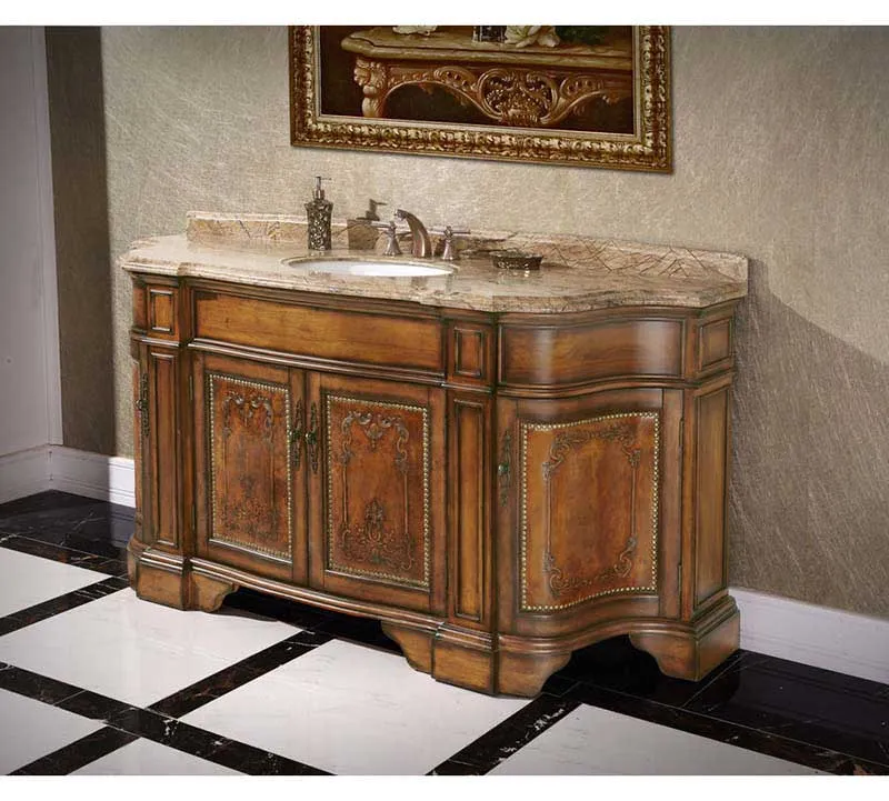 InFurniture 72" Solid Wood Sink Vanity With No Faucet WB-2772L