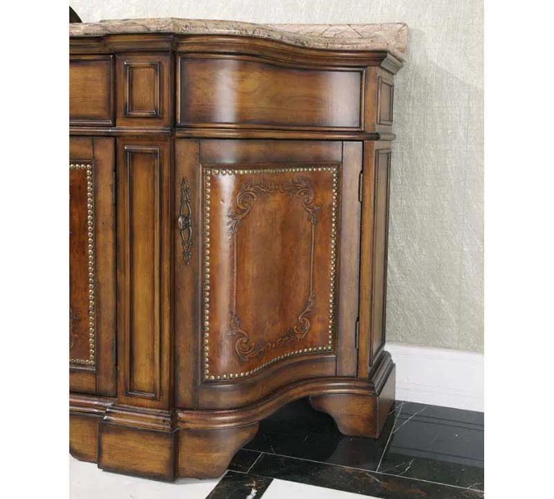 InFurniture 72" Solid Wood Sink Vanity With No Faucet WB-2772L