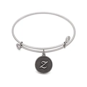 Initial Z, Bangle Antique Silver Color Finish