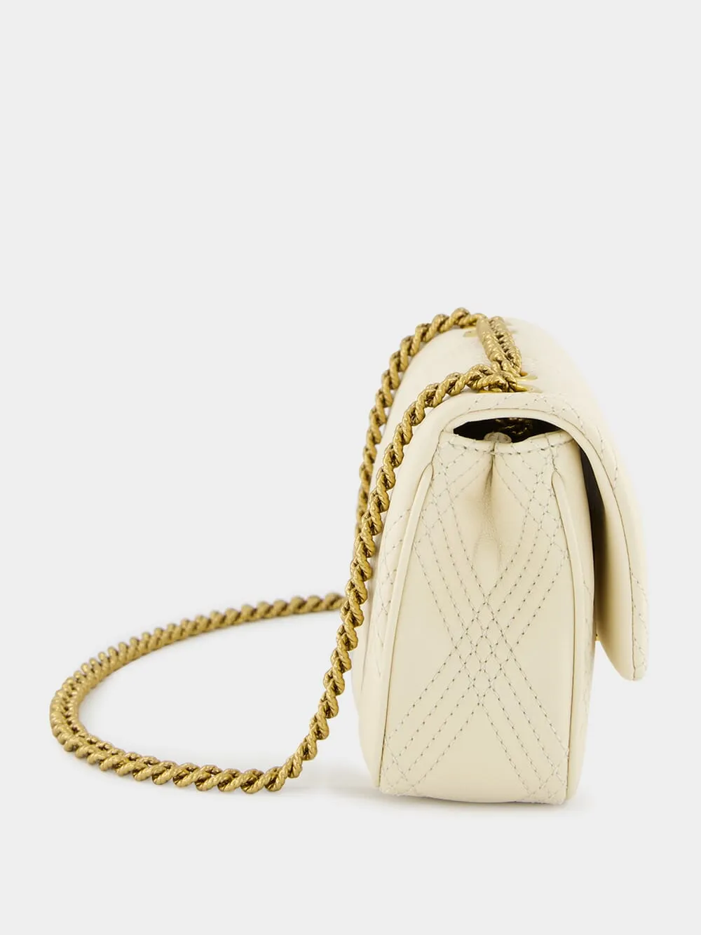 Ivory Quiltie 67 Small Shoulder Bag
