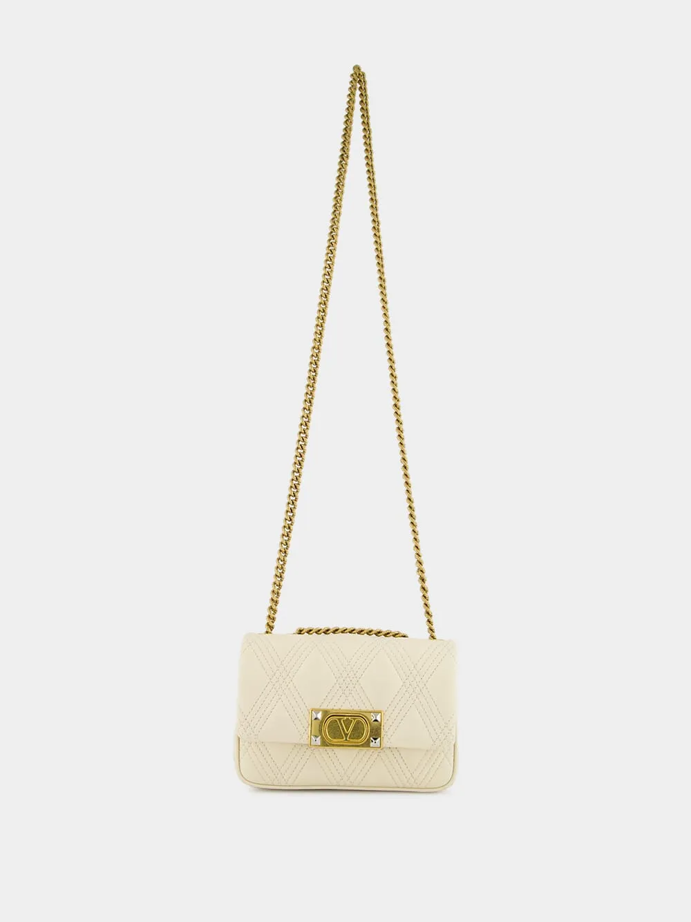 Ivory Quiltie 67 Small Shoulder Bag