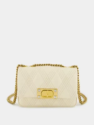 Ivory Quiltie 67 Small Shoulder Bag