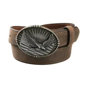Kids’ 1 1/4" Eagle Plaque Buckle Belt