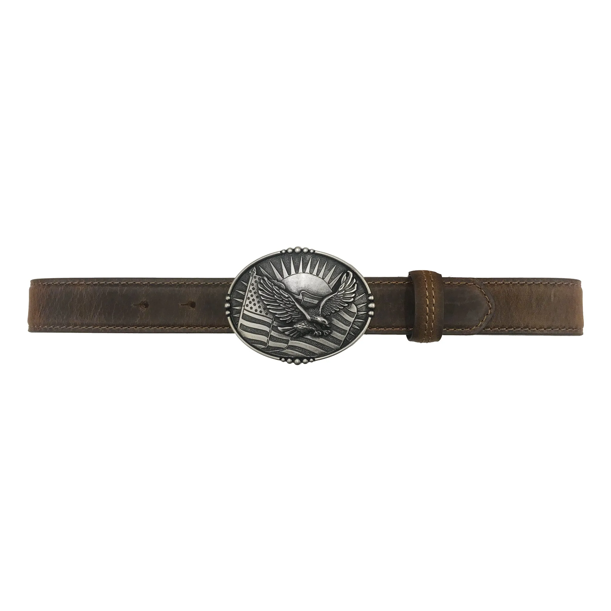 Kids’ 1 1/4" Eagle Plaque Buckle Belt