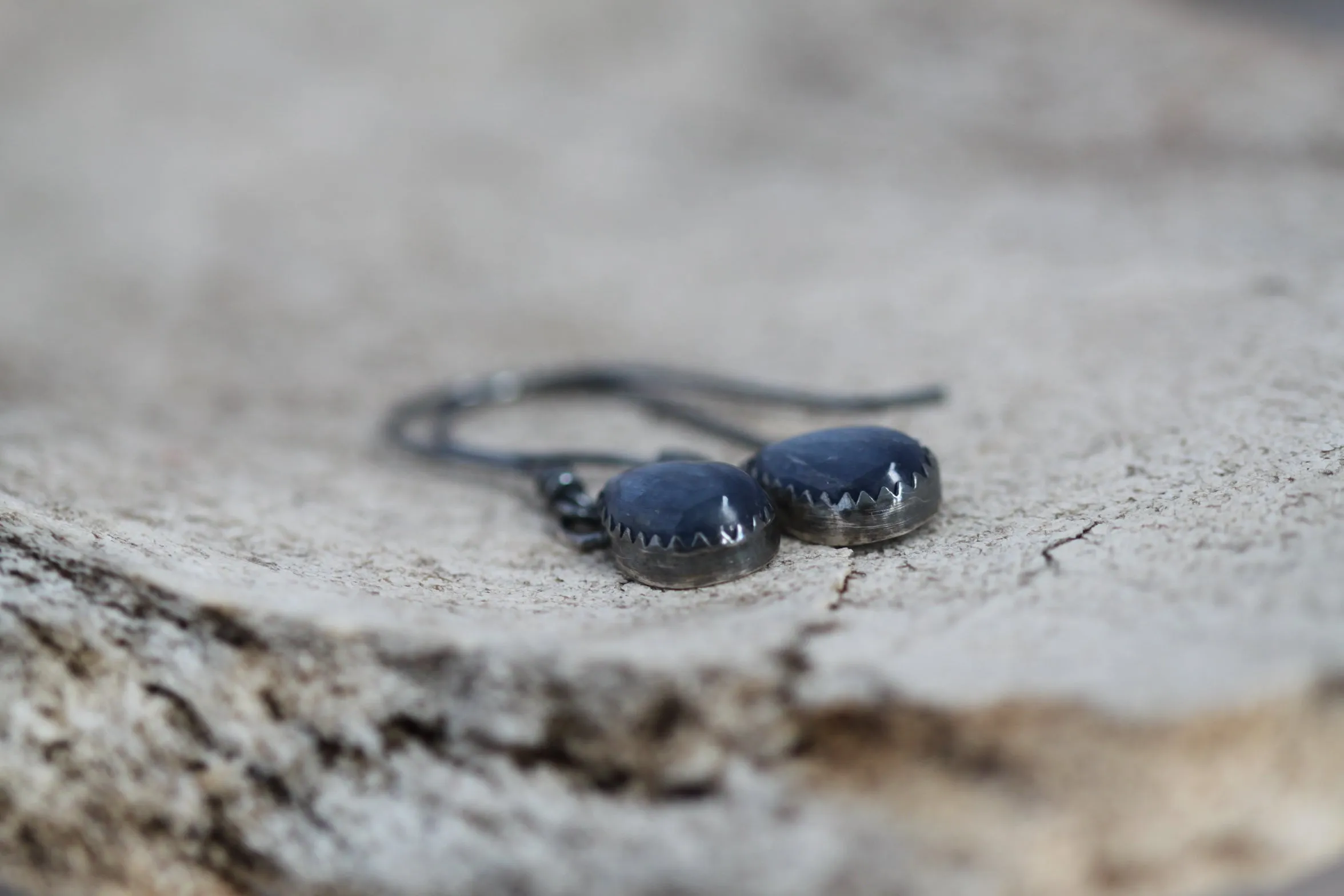 Kyanite Teardrop Dangle Earrings