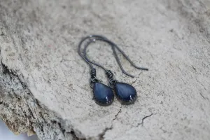 Kyanite Teardrop Dangle Earrings