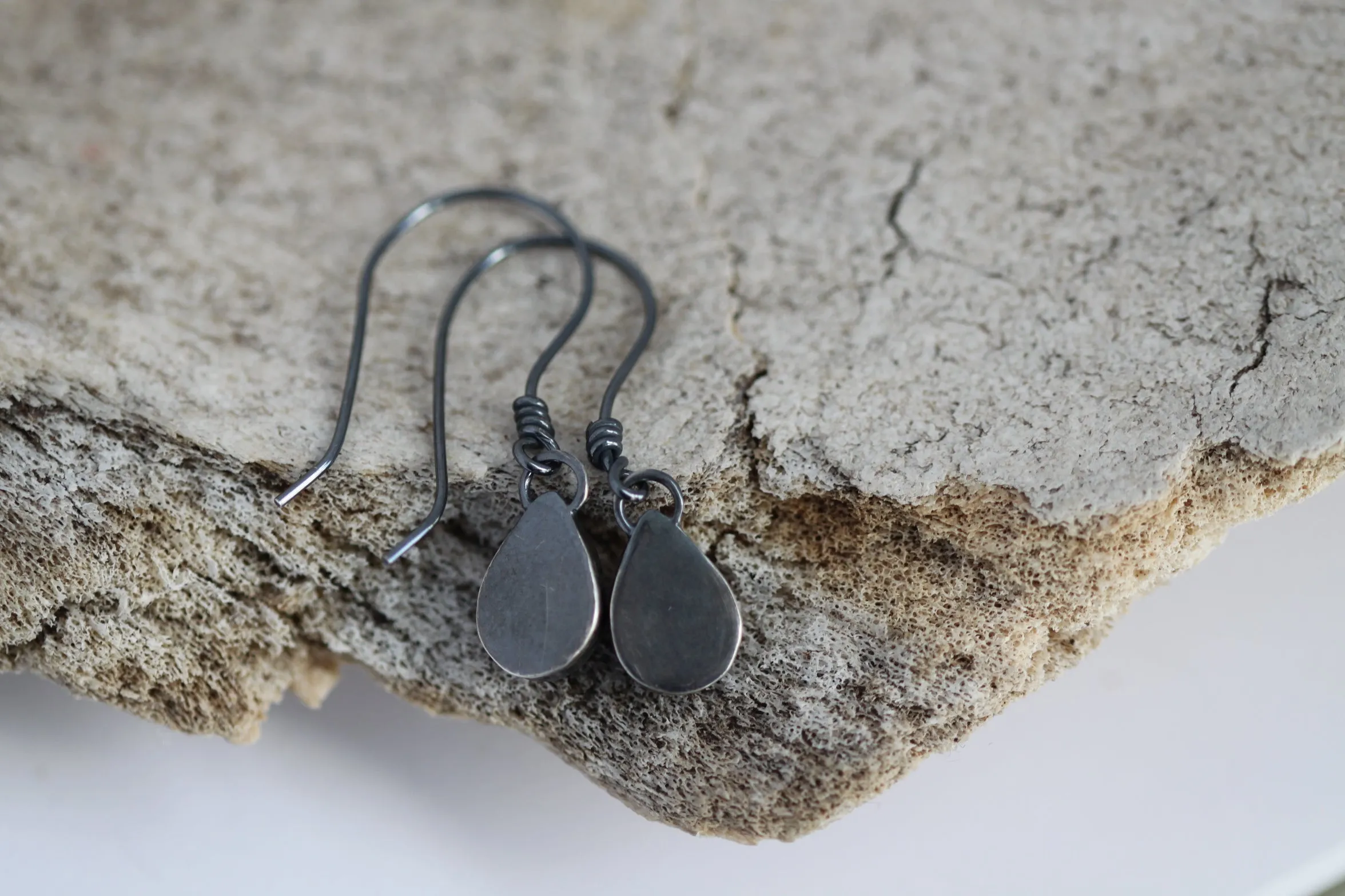 Kyanite Teardrop Dangle Earrings