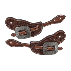 Ladie's Argentina Cow Leather Antique Silver Spur Strap
