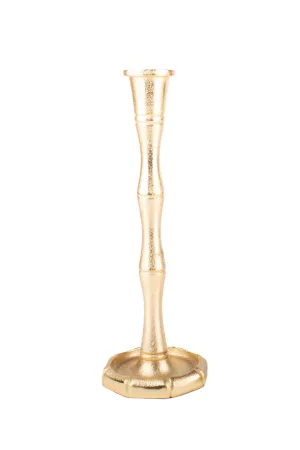 Large Bamboo Candlestick Holder