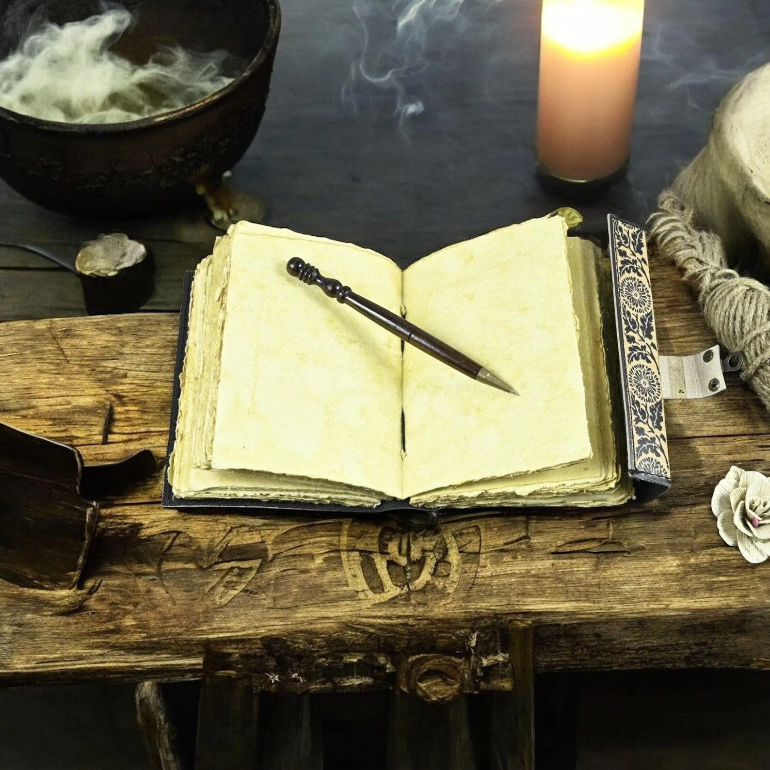 leather journal, Tree of Life Journal