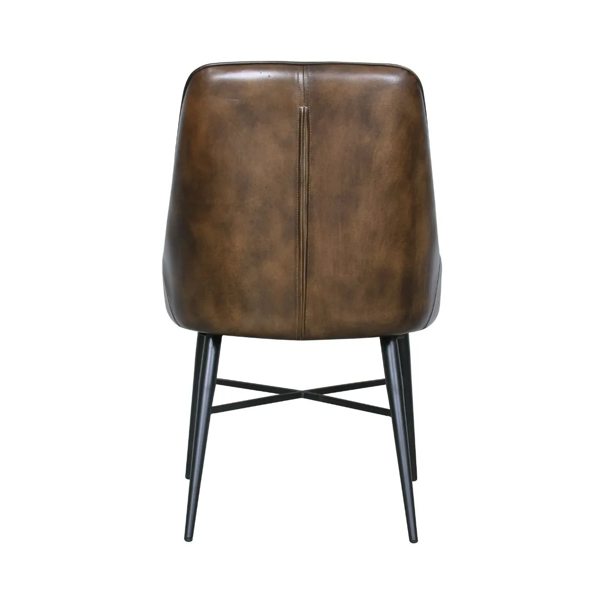Leeds Leather Dining Chair - Antique Whiskey