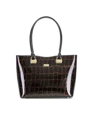 LEOPARD LARGE LEATHER TOTE BAG-H7-0285