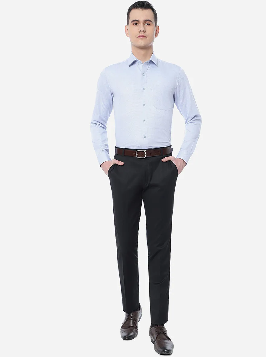 Light Blue Solid Slim Fit Formal Shirt | JadeBlue
