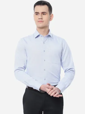 Light Blue Solid Slim Fit Formal Shirt | JadeBlue