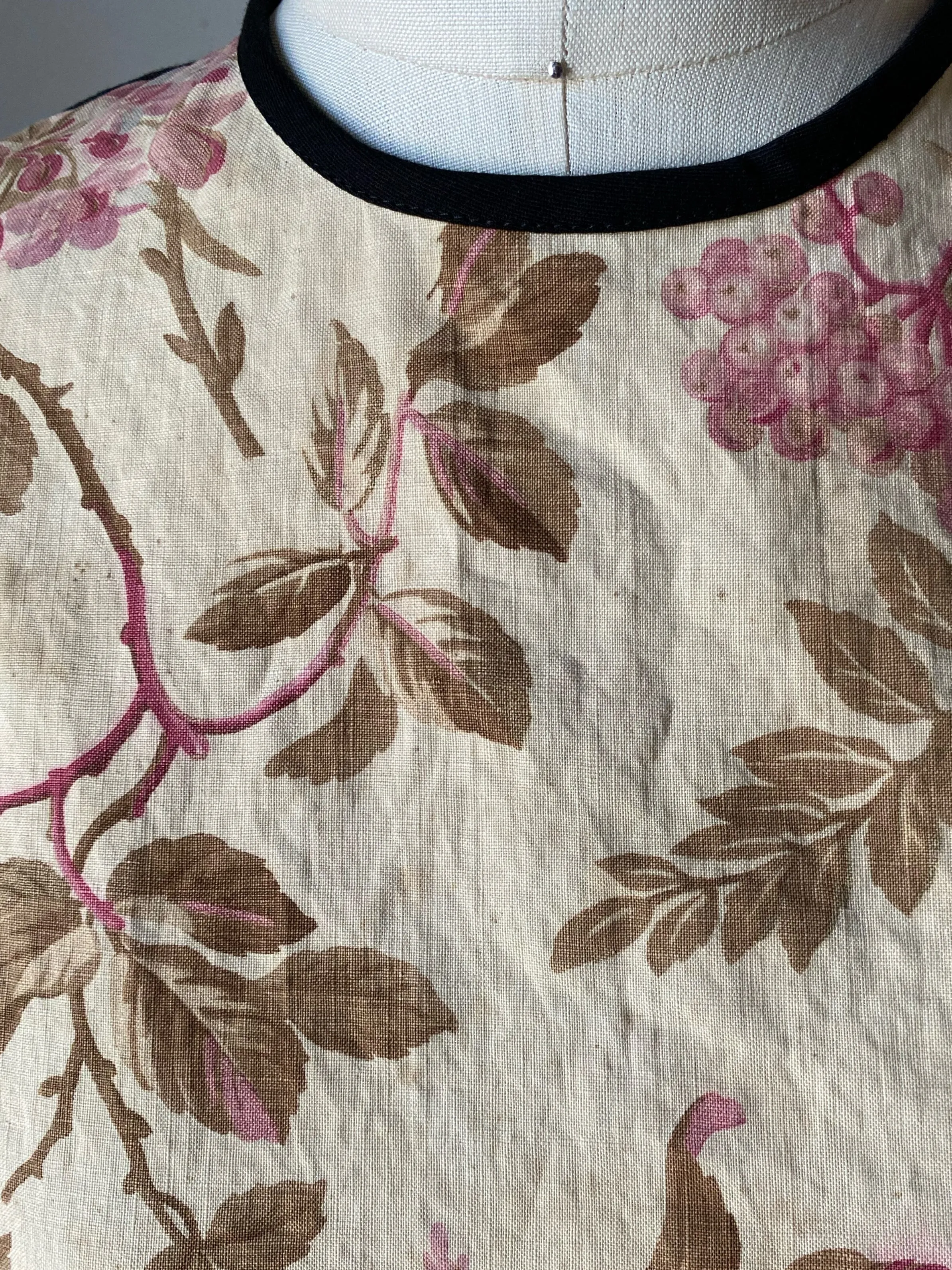 lillian dress in 19th century antique floral