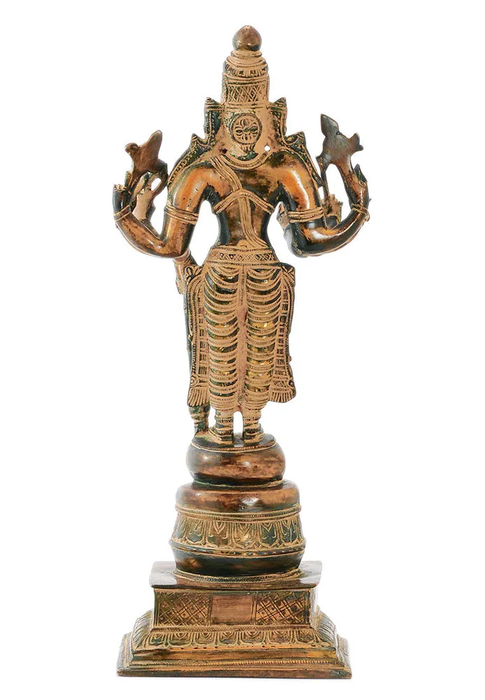 Lord Vishnu Statue in Antique Finish