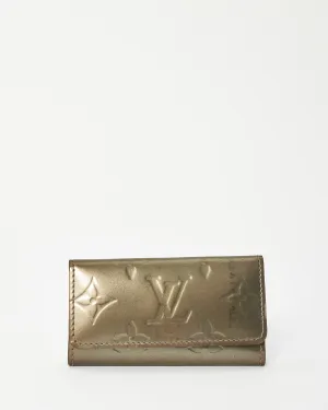 Louis Vuitton Grey Monogram Vernis Patent Leather Key Ring