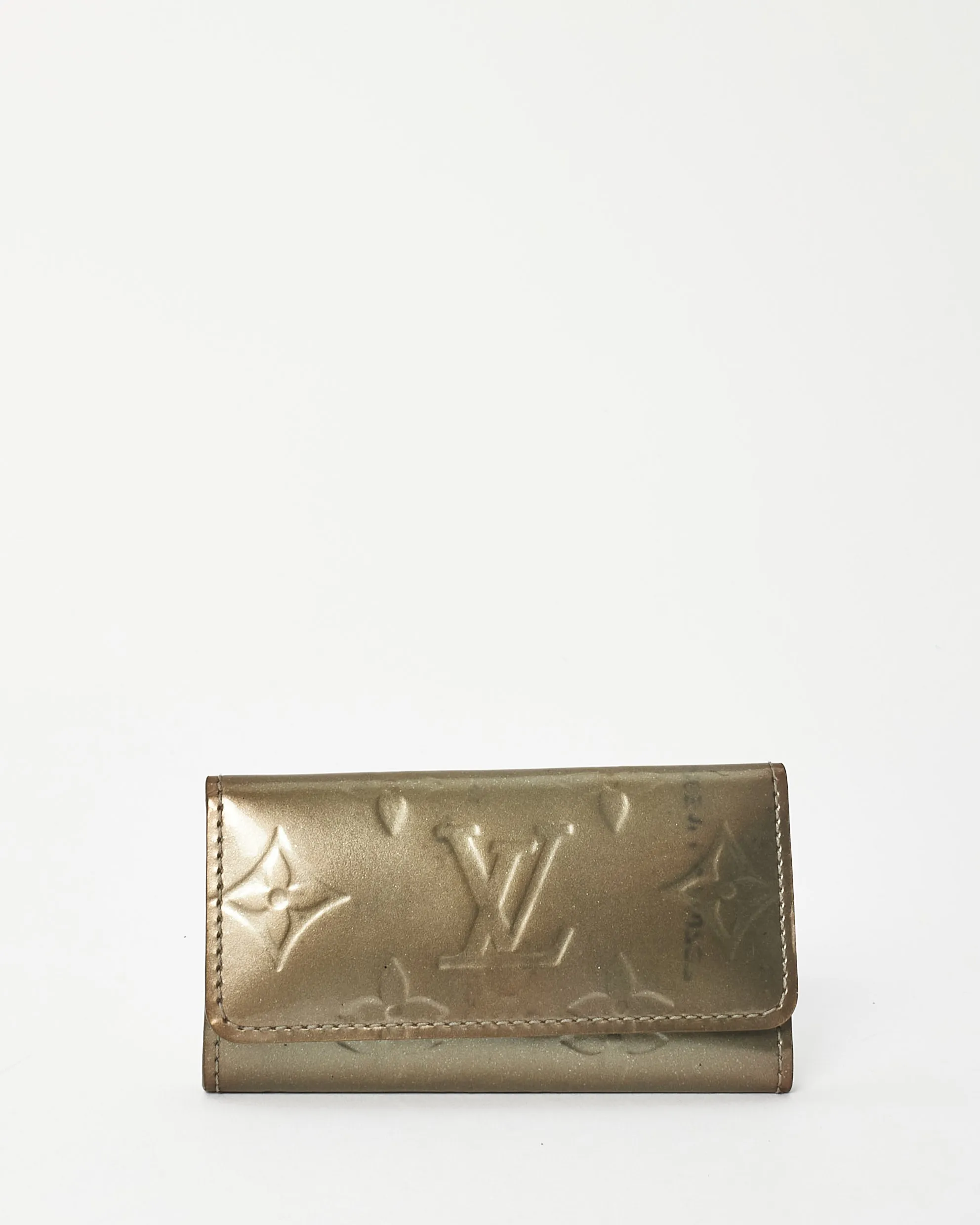 Louis Vuitton Grey Monogram Vernis Patent Leather Key Ring