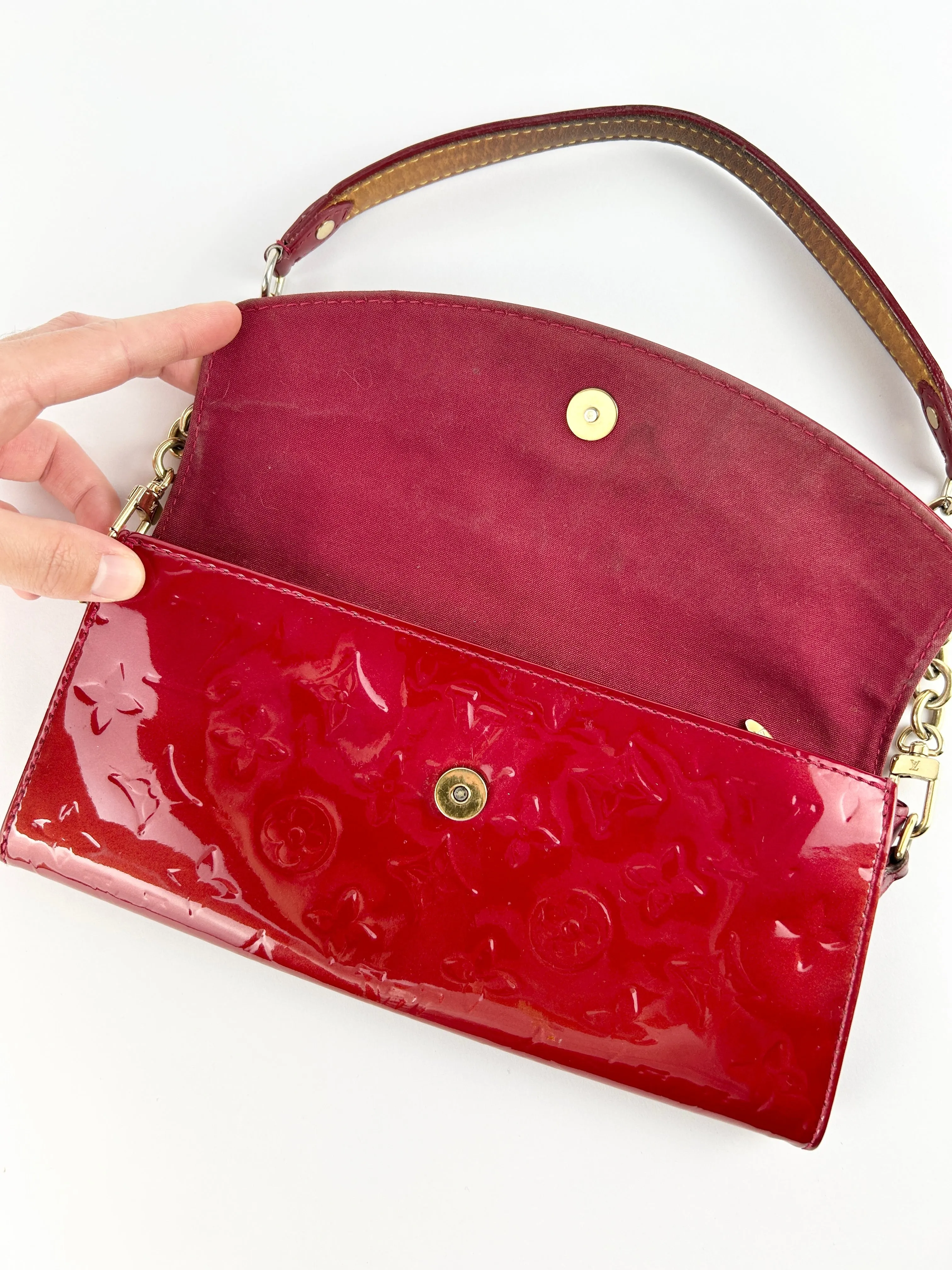 Louis Vuitton Sunset Boulevard Vernis Red Shoulder Bag (2007)