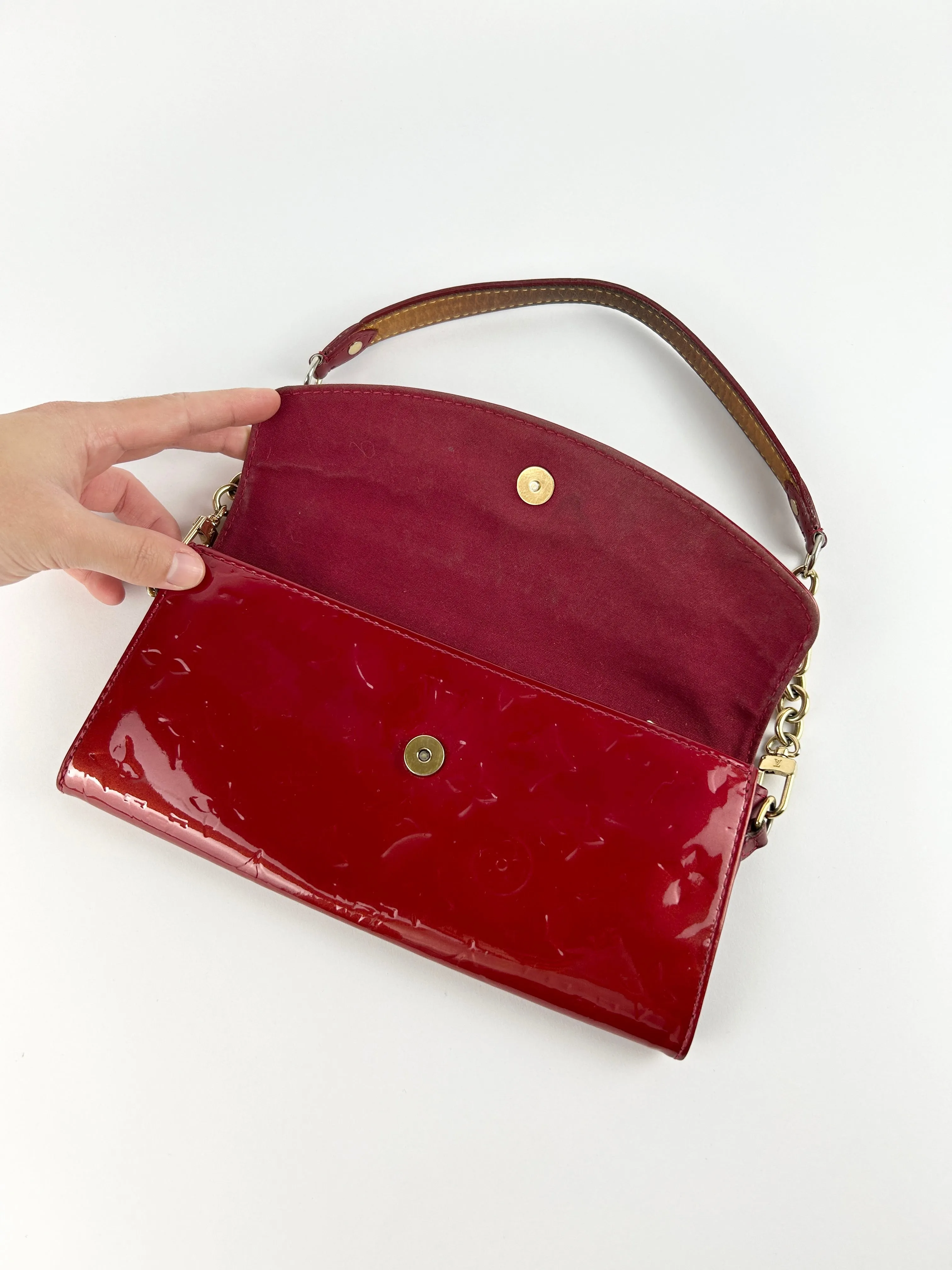 Louis Vuitton Sunset Boulevard Vernis Red Shoulder Bag (2007)