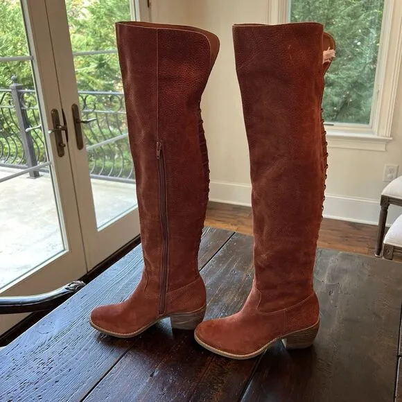 Lucky‎ Brand Women's Lk-Khlonn Slouch Boot Over The Knee Sz 6M NEW Flaw