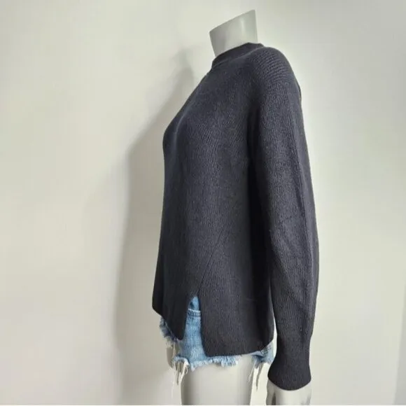 Lululemon Merino Wool-Blend Black Ribbed Crewneck Sweater Size 2