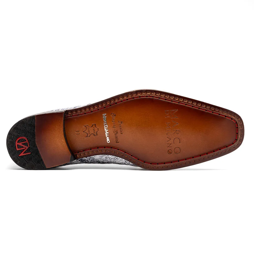 Marco Di Milano Lucca Newspaper Stingray & Ostrich Quill Dress Shoes
