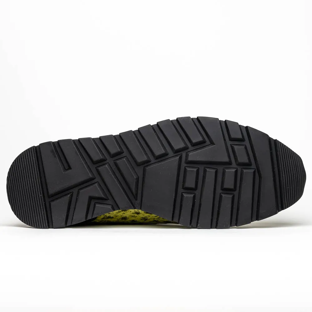 Marco Di Milano Scanno in Antique Green Ostrich Sneakers