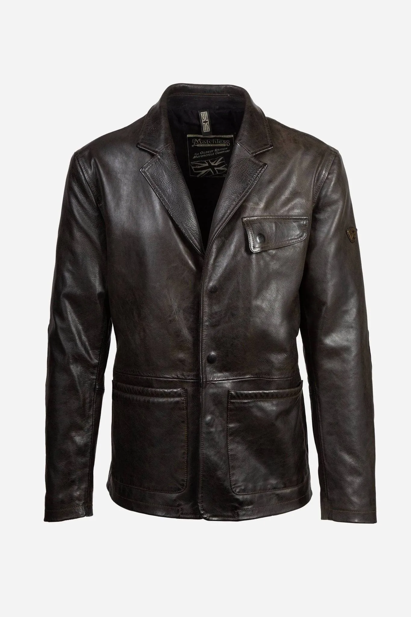 Matchless Ian Blazer Men’s Leather Jacket Antique Black