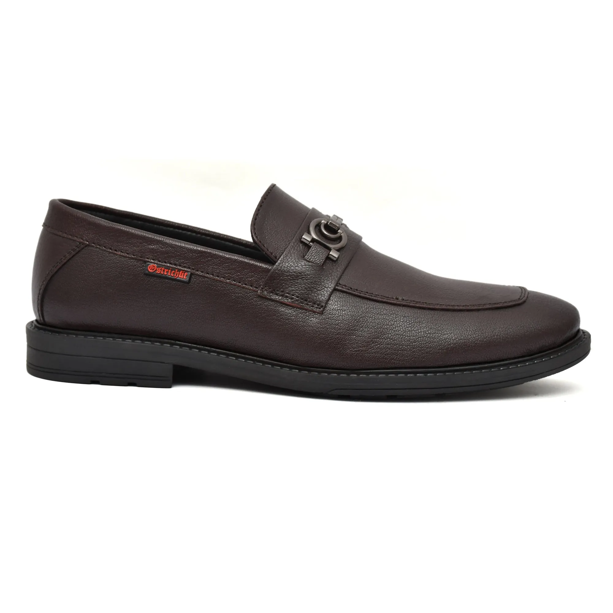 MEN CHERRY LEATHER LOAFER WITH DOUBLE STITCHED WELTS ART NO OF-216 CH