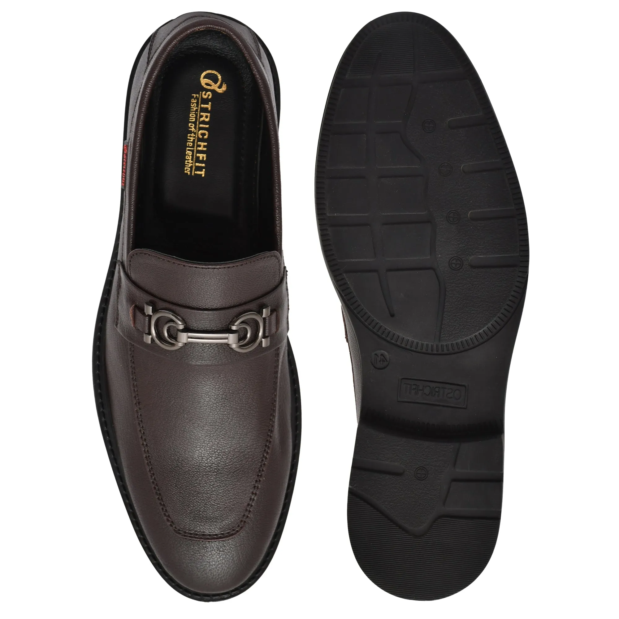 MEN CHERRY LEATHER LOAFER WITH DOUBLE STITCHED WELTS ART NO OF-216 CH