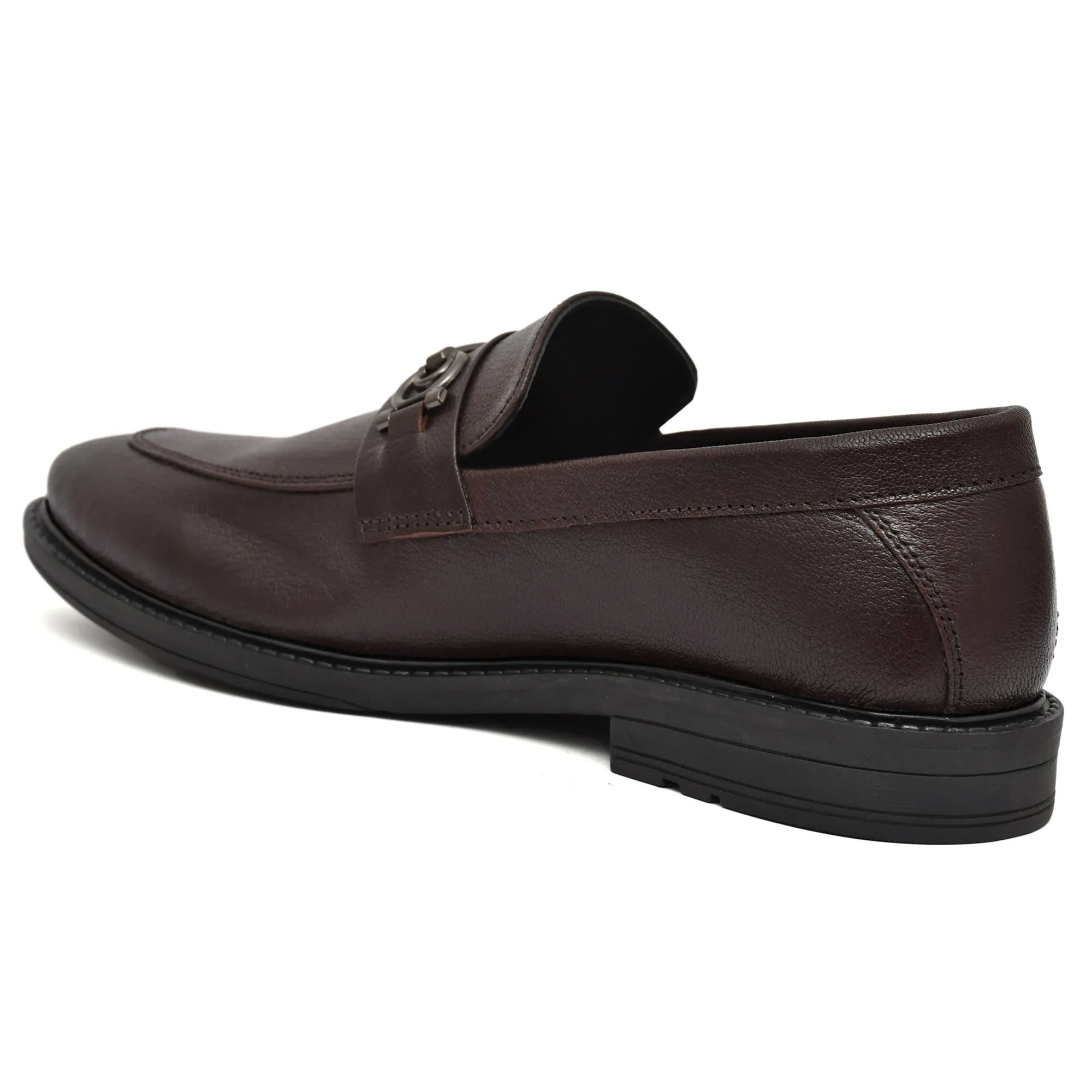 MEN CHERRY LEATHER LOAFER WITH DOUBLE STITCHED WELTS ART NO OF-216 CH
