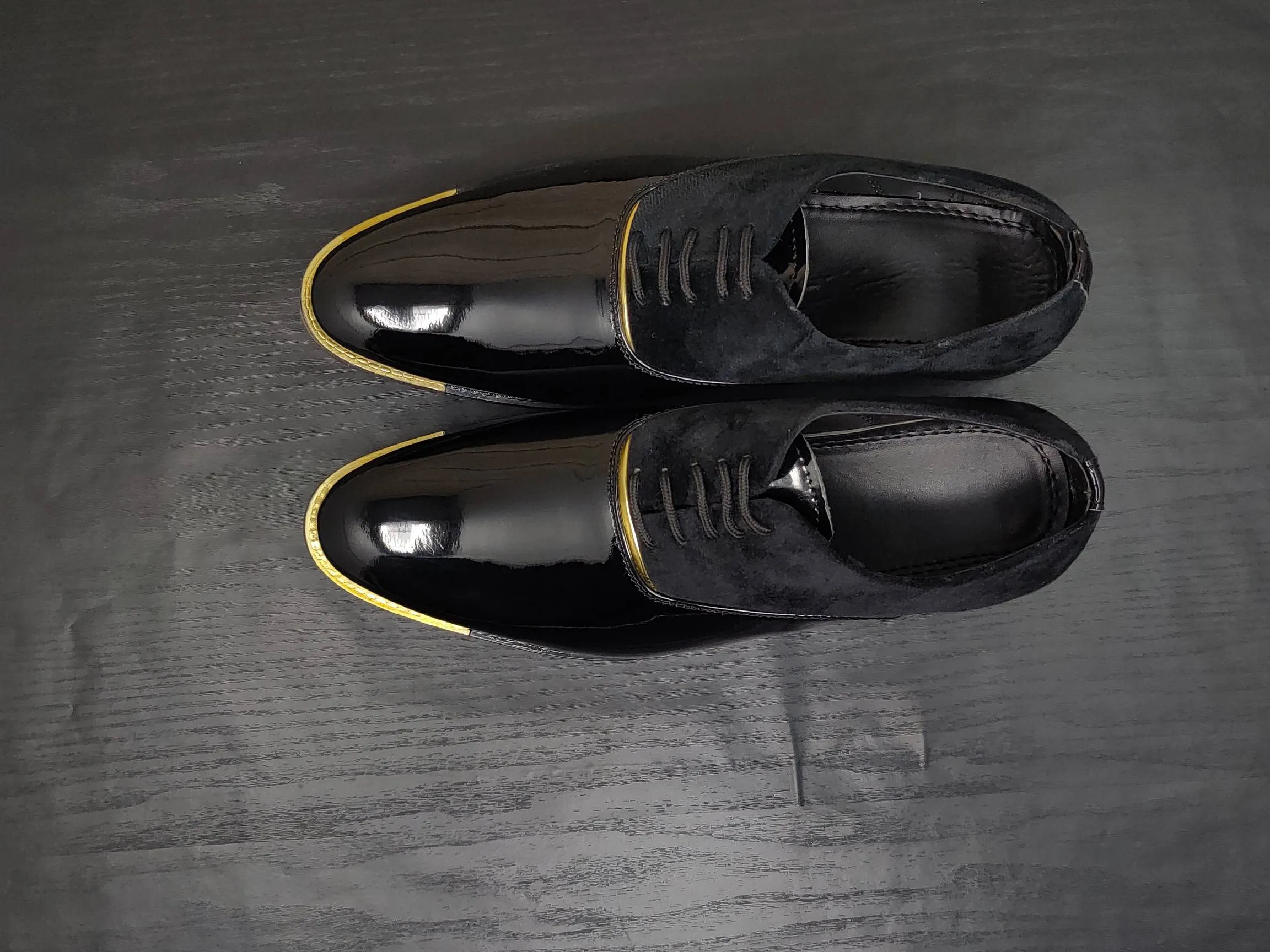 Men's Dark Black Oxford Shoes for Wedding and Partywear-JonasParamount