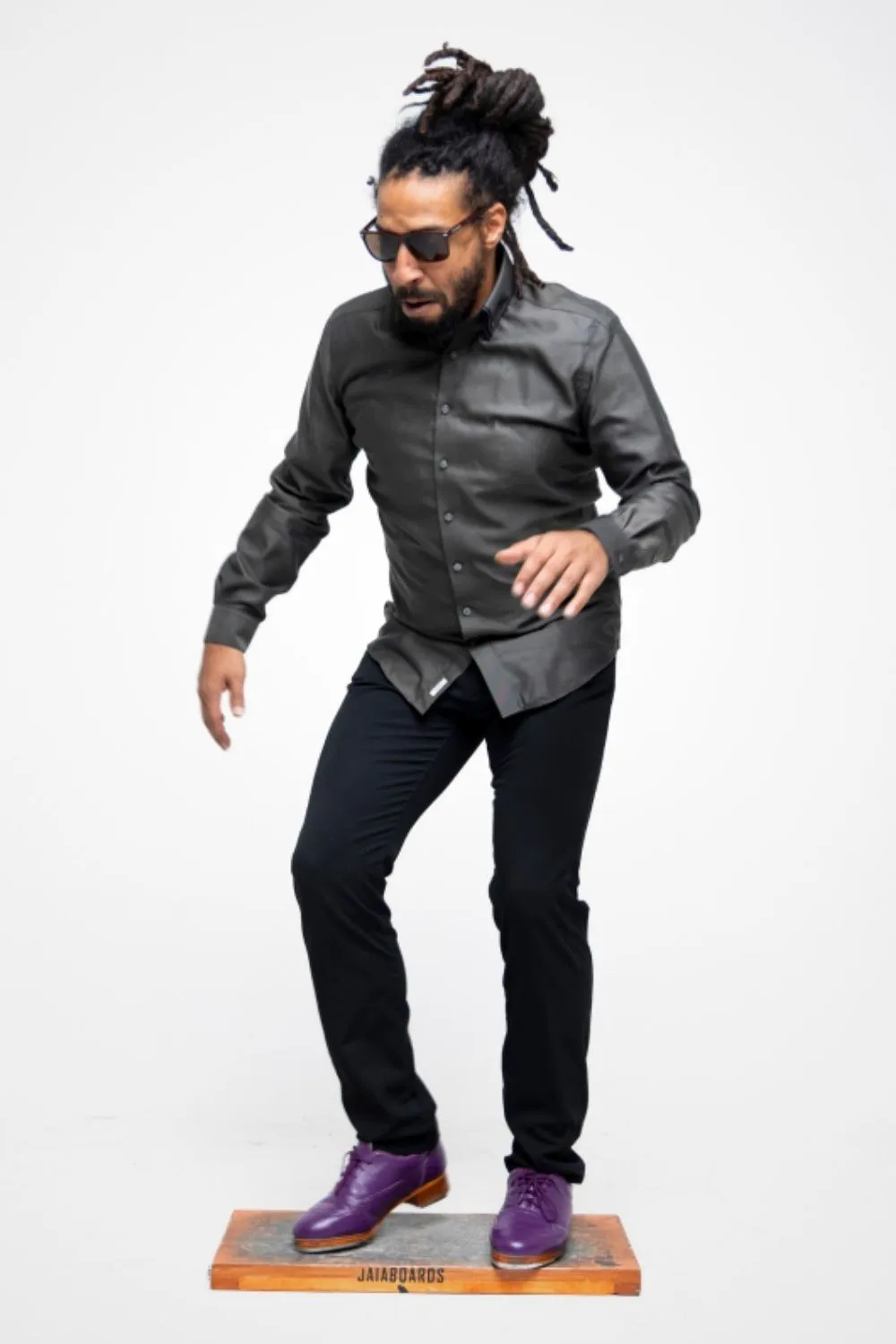 Mens Jason Samuels Smith Pebble Leather Tap Shoes