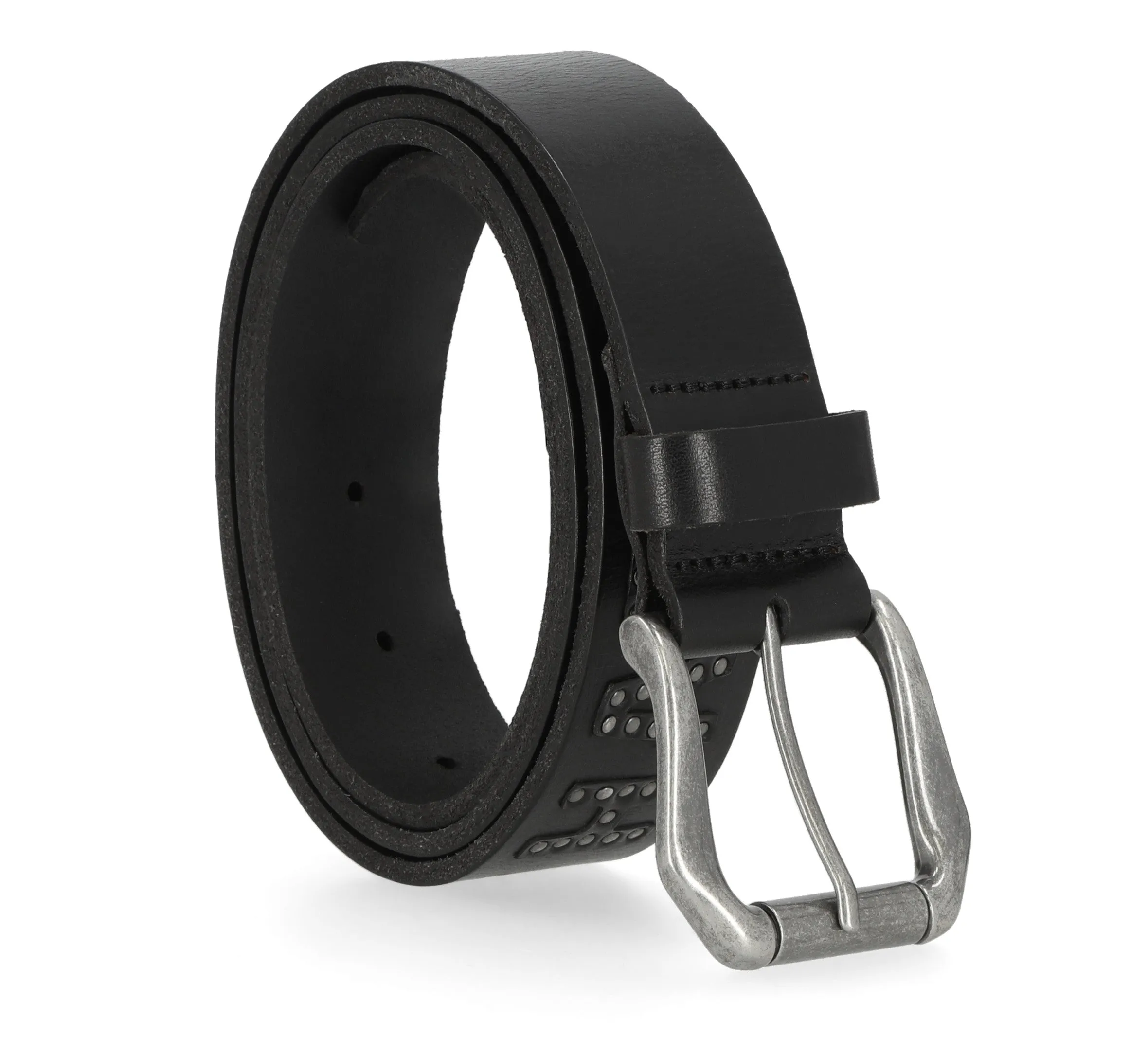 Mens Rivet Harley-Davidson Logo Belt - Black