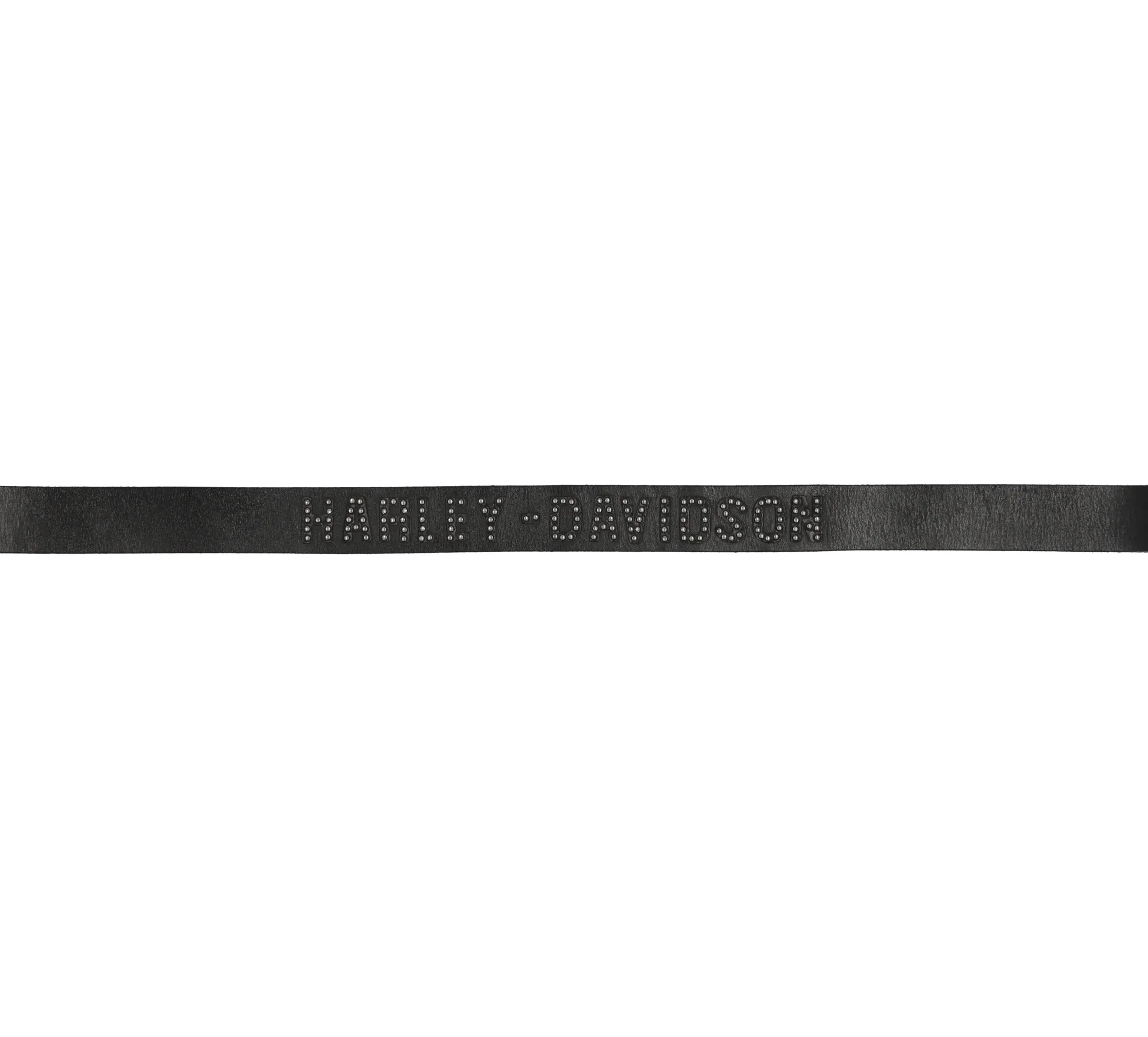 Mens Rivet Harley-Davidson Logo Belt - Black