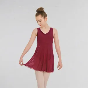 Mesh Dress Burgundy Adult