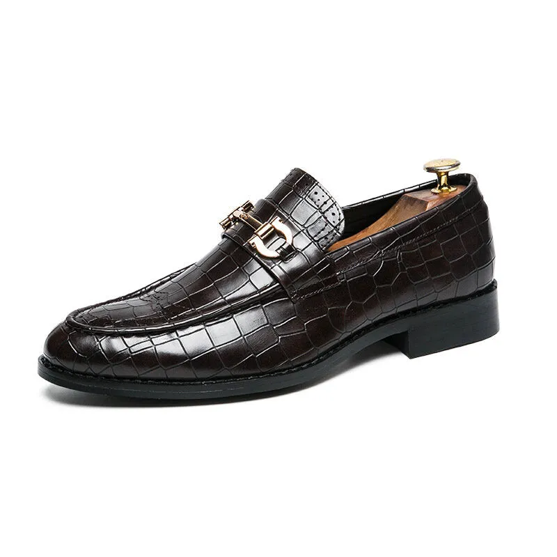 Microfiber Soft Bottom Pointed Toe Business Casual Dress Men Dress Shoes