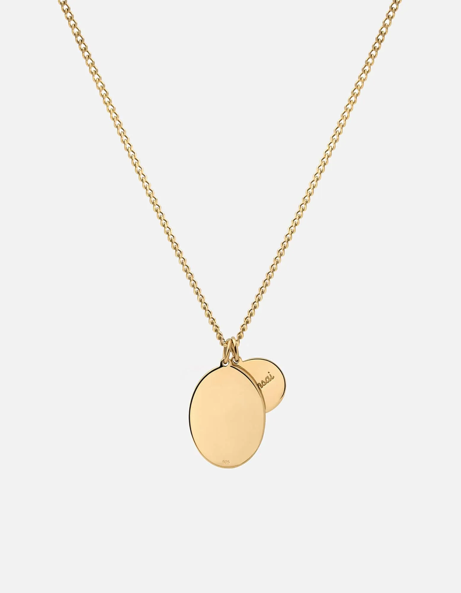 Mini Dove Necklace, Gold/Teal