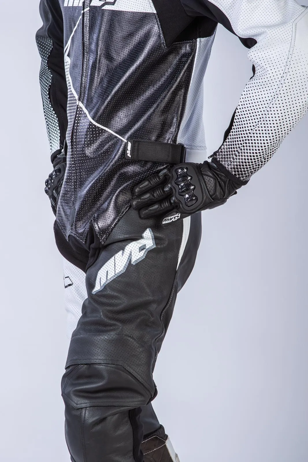 MVD Racewear Excelerator Supermoto Race Suit White