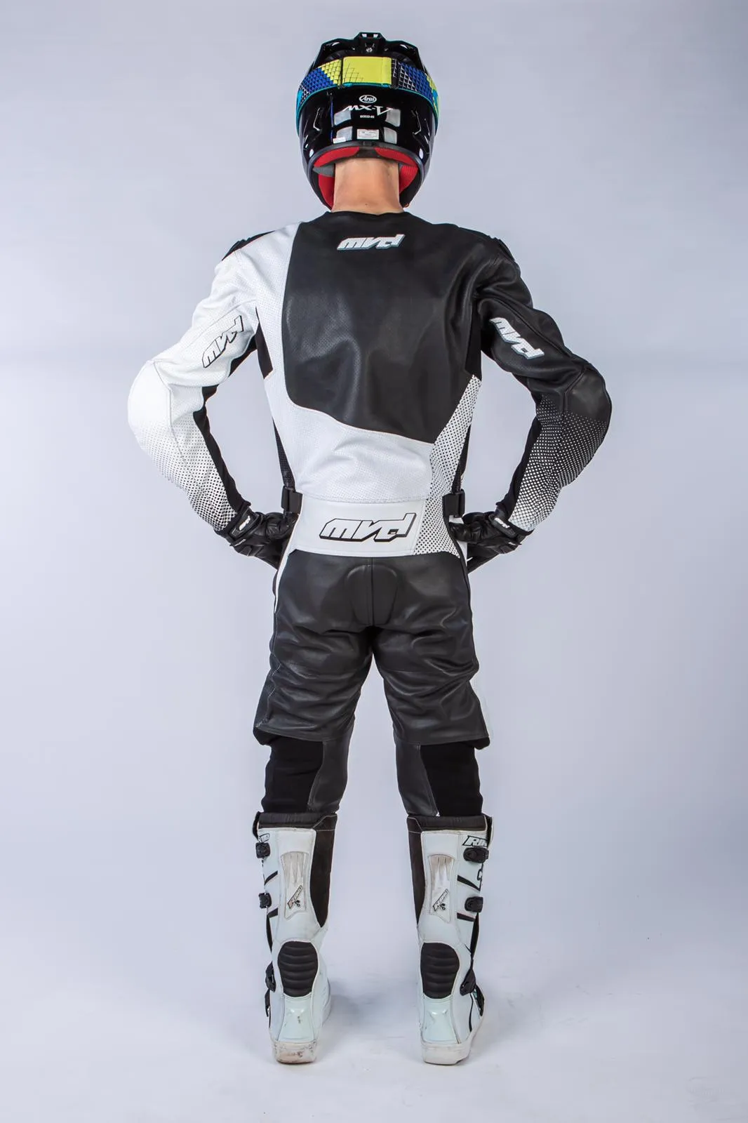 MVD Racewear Excelerator Supermoto Race Suit White