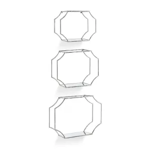 NAPA Home & Garden, HUDSON MIRRORED WALL SHELVES, SET OF 3,N3TY201SV