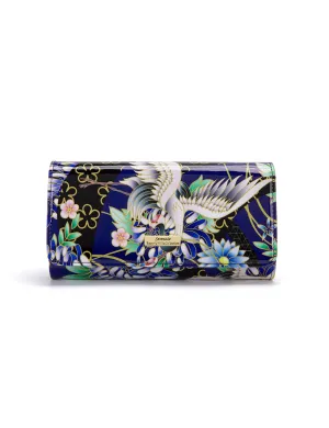 NATSUMI  LARGE LEATHER RFID WALLET- WSF1301-SALE