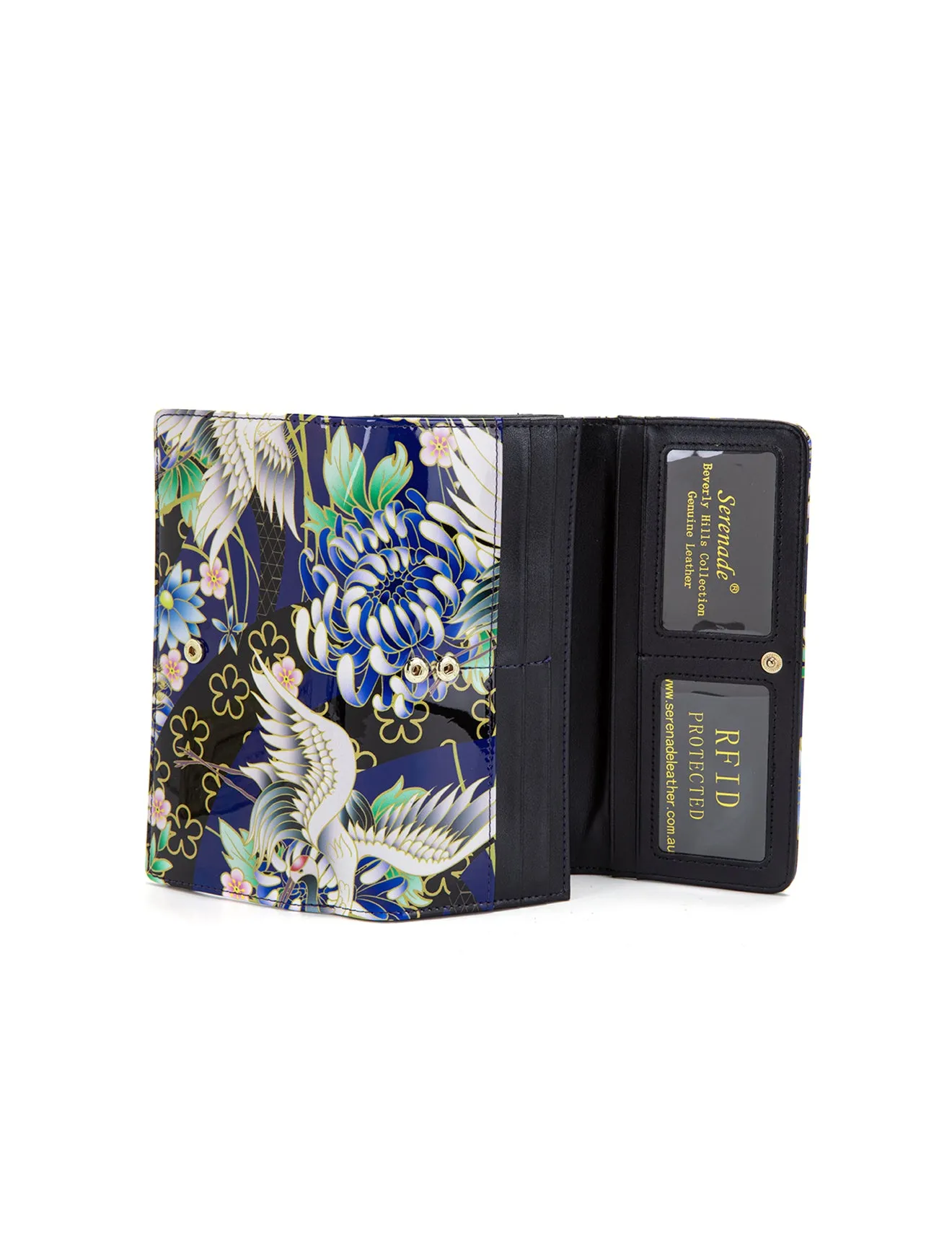 NATSUMI  LARGE LEATHER RFID WALLET- WSF1301-SALE