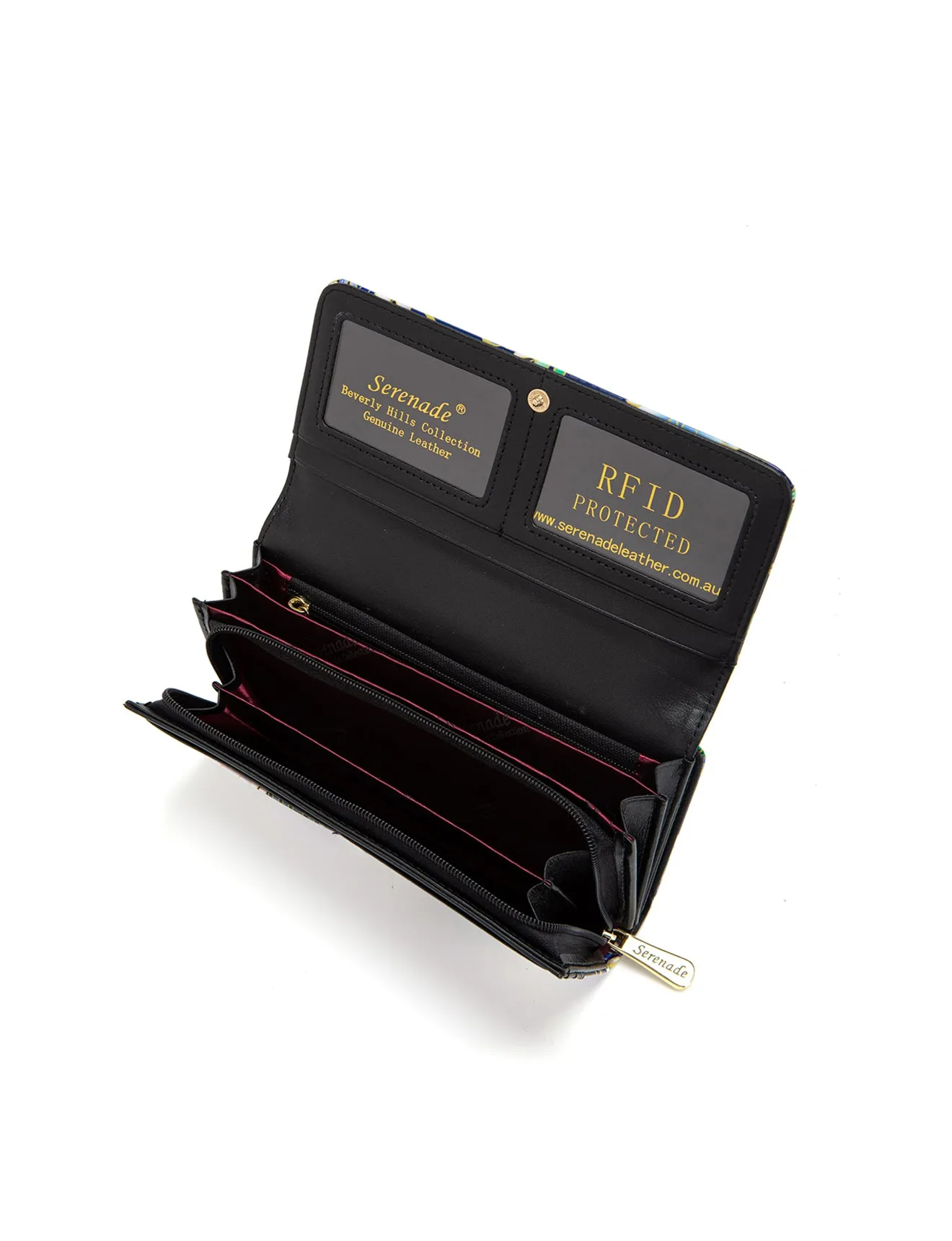 NATSUMI  LARGE LEATHER RFID WALLET- WSF1301-SALE